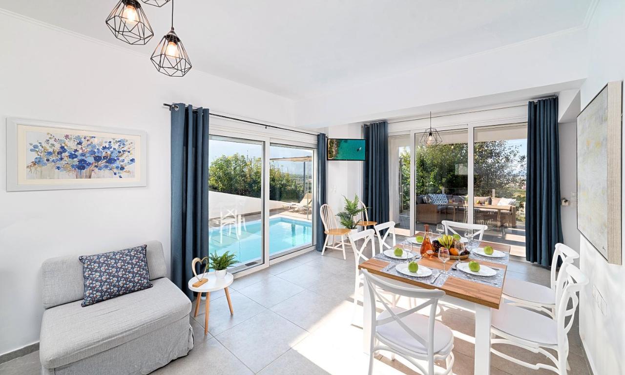 Cretan Sunset Villa Heated Pool Dhramia Экстерьер фото