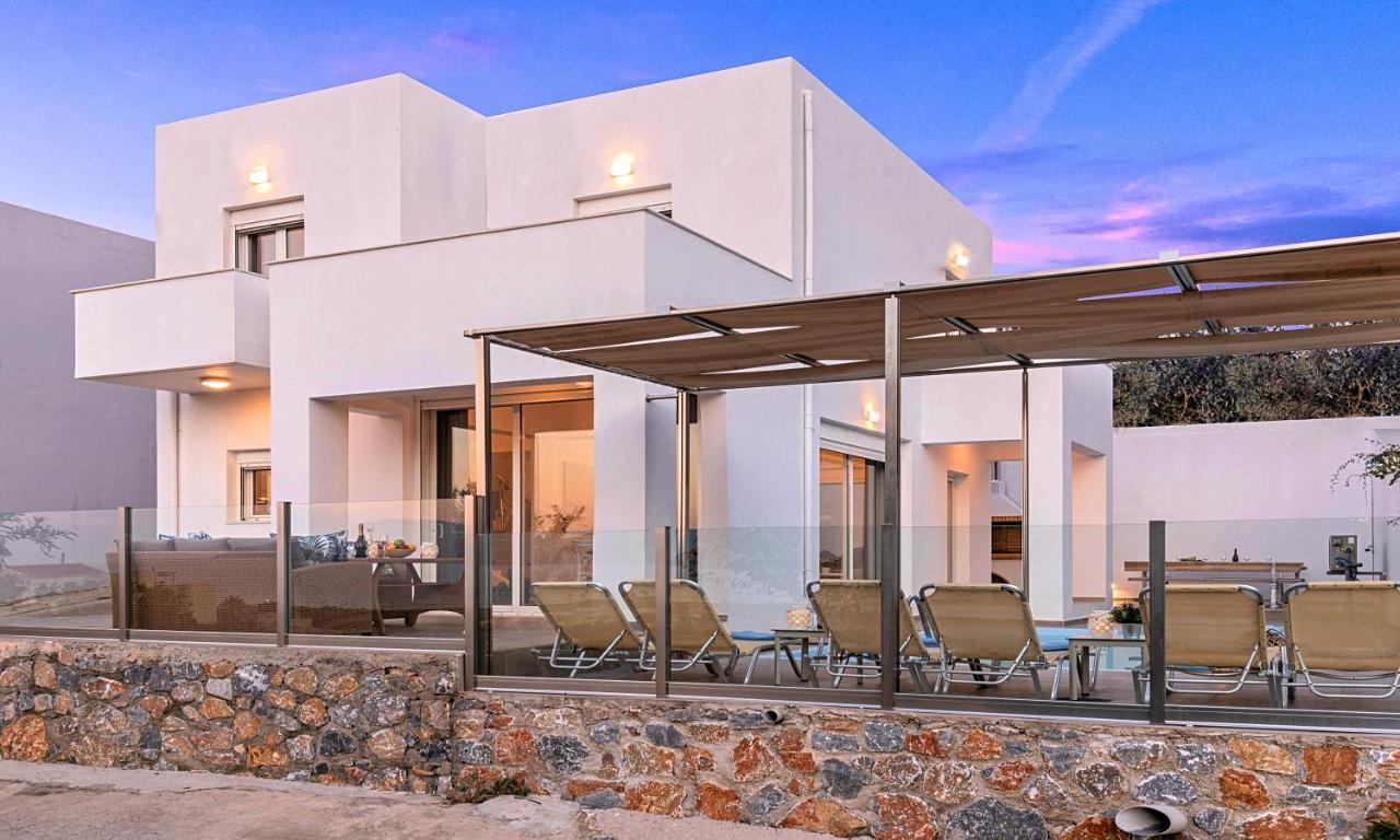 Cretan Sunset Villa Heated Pool Dhramia Экстерьер фото